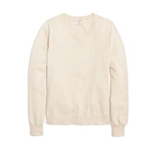 J. Crew Cashmere Blend Sweater in Beige